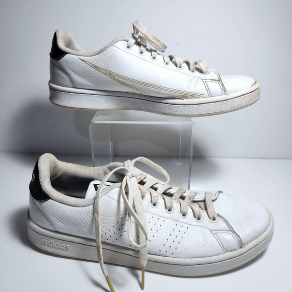 Adidas Advantage Pokemon Sneakers White Leather Trainers FW6670 Mens Size 9.5 - Picture 3 of 16